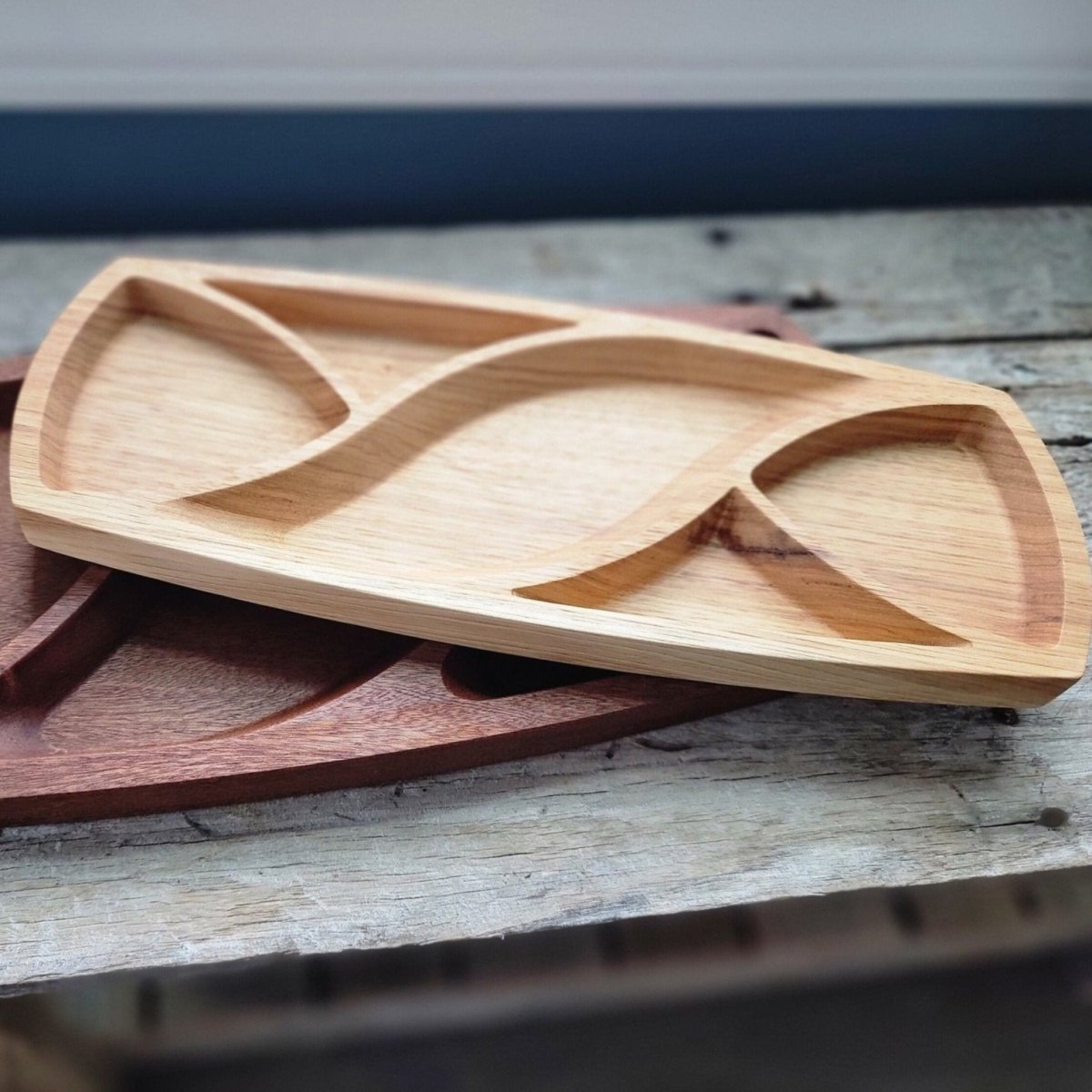 Solid wood catch-all tray - Microstep Customs