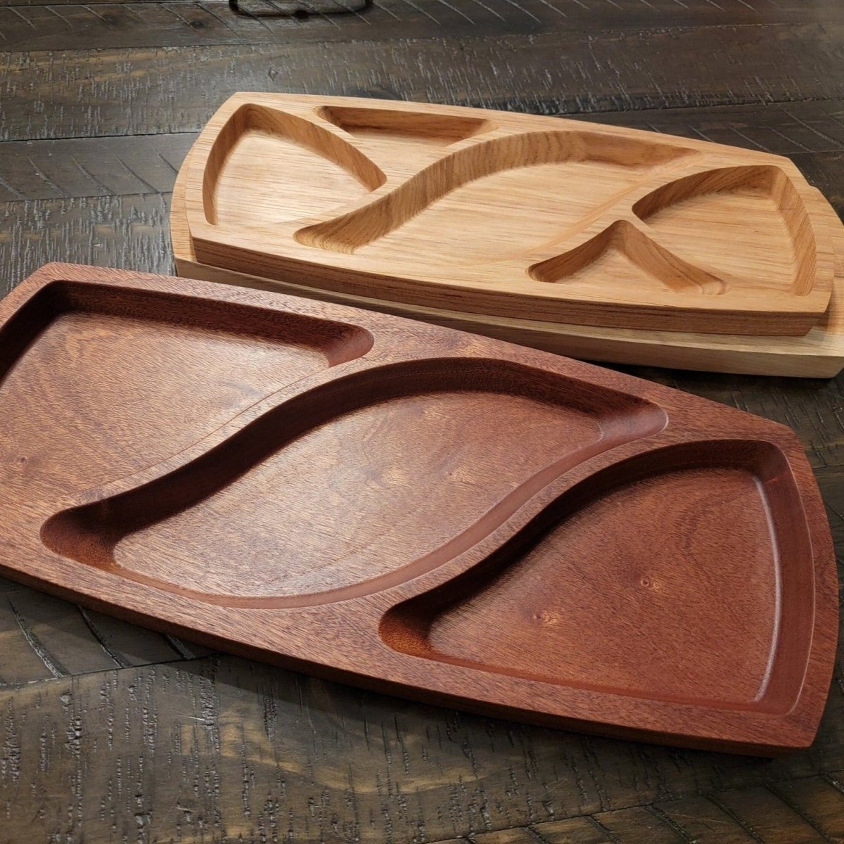 Solid wood catch-all tray - Microstep Customs