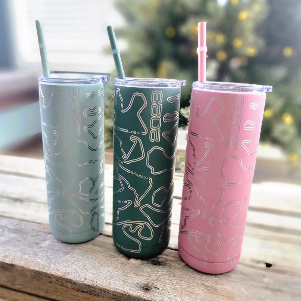 Motorsports World Championship series soft-matte insulated tumbler - Microstep Customs