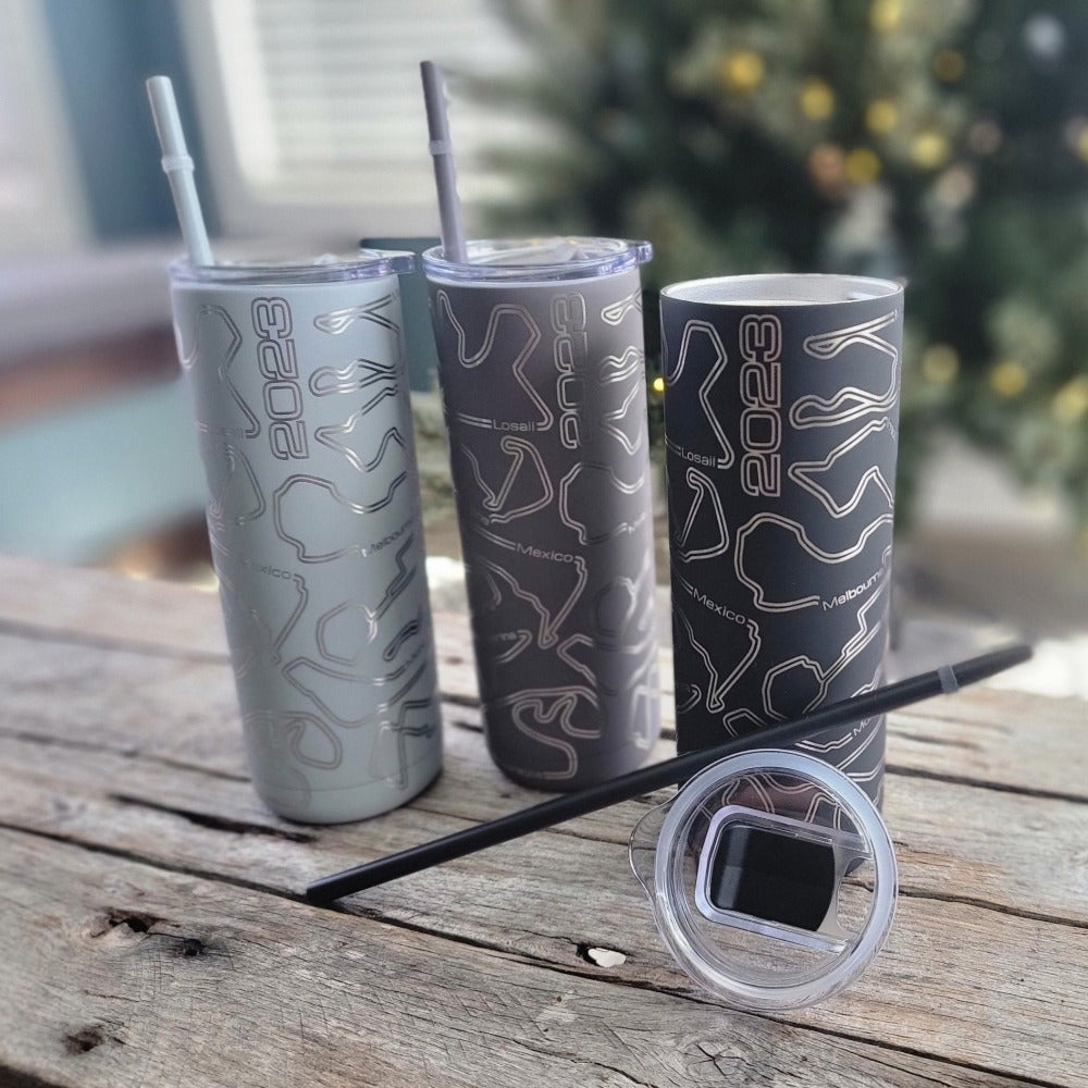 Motorsports World Championship series soft-matte insulated tumbler - Microstep Customs