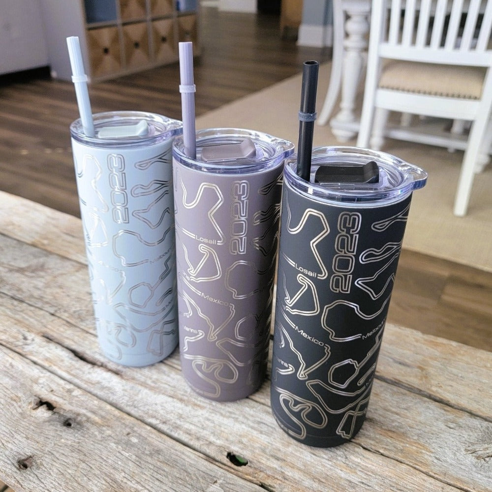 Motorsports World Championship series soft-matte insulated tumbler - Microstep Customs