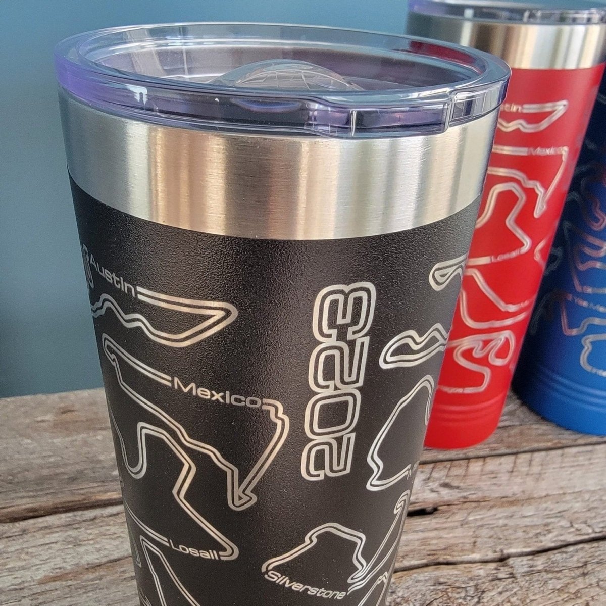 Motorsports World Championship series stainless steel insulated tumbler - Microstep Customs