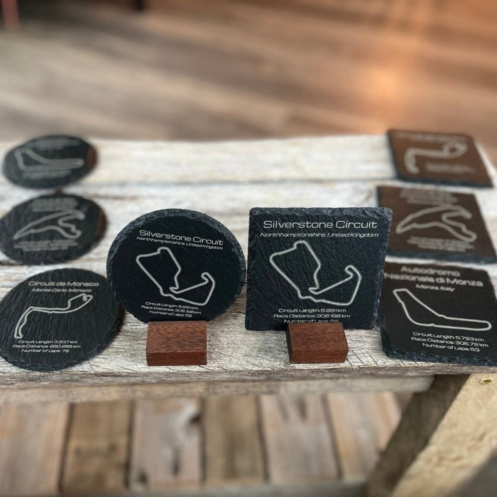 World Championship series gift slate coaster set - Microstep Customs