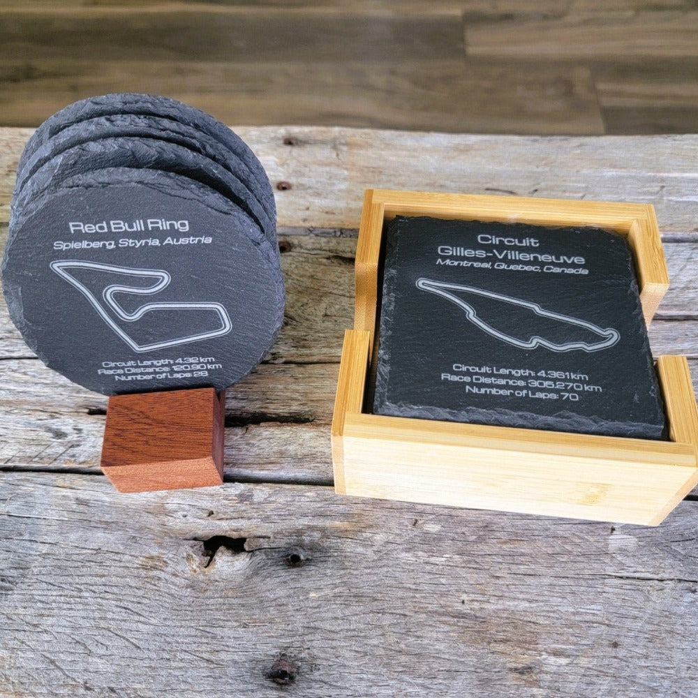 World Championship series gift slate coaster set - Microstep Customs