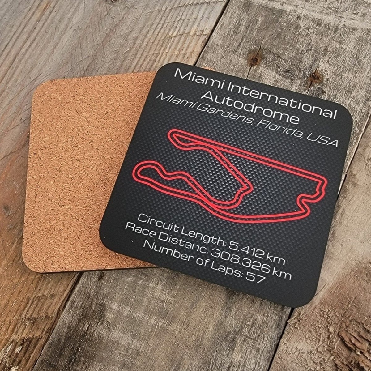 World Championship series premium hardboard gift coaster set - Microstep Customs
